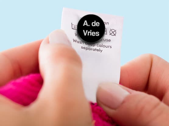 Kledingtag Set