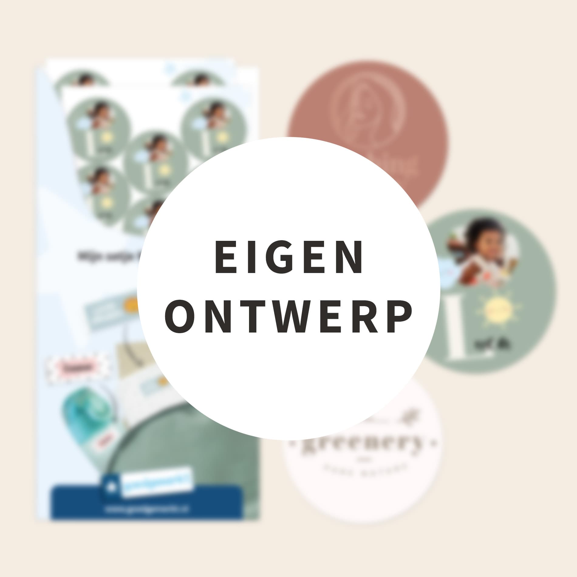 Ontwerp je eigen ronde stickers