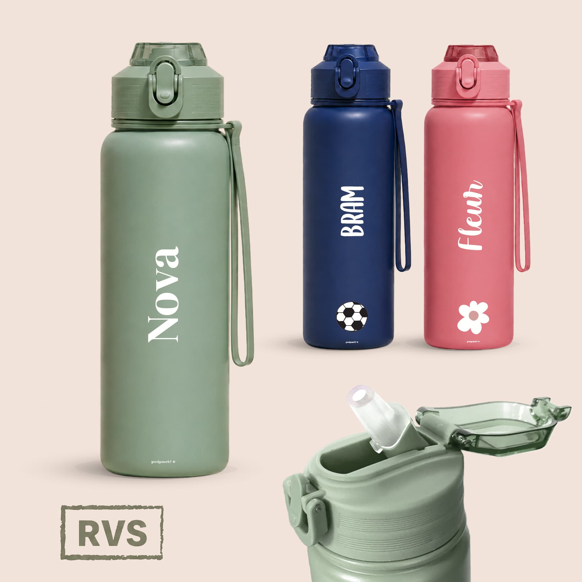RVS-drinkfles met naam – als personeelscadeau en relatiegeschenk