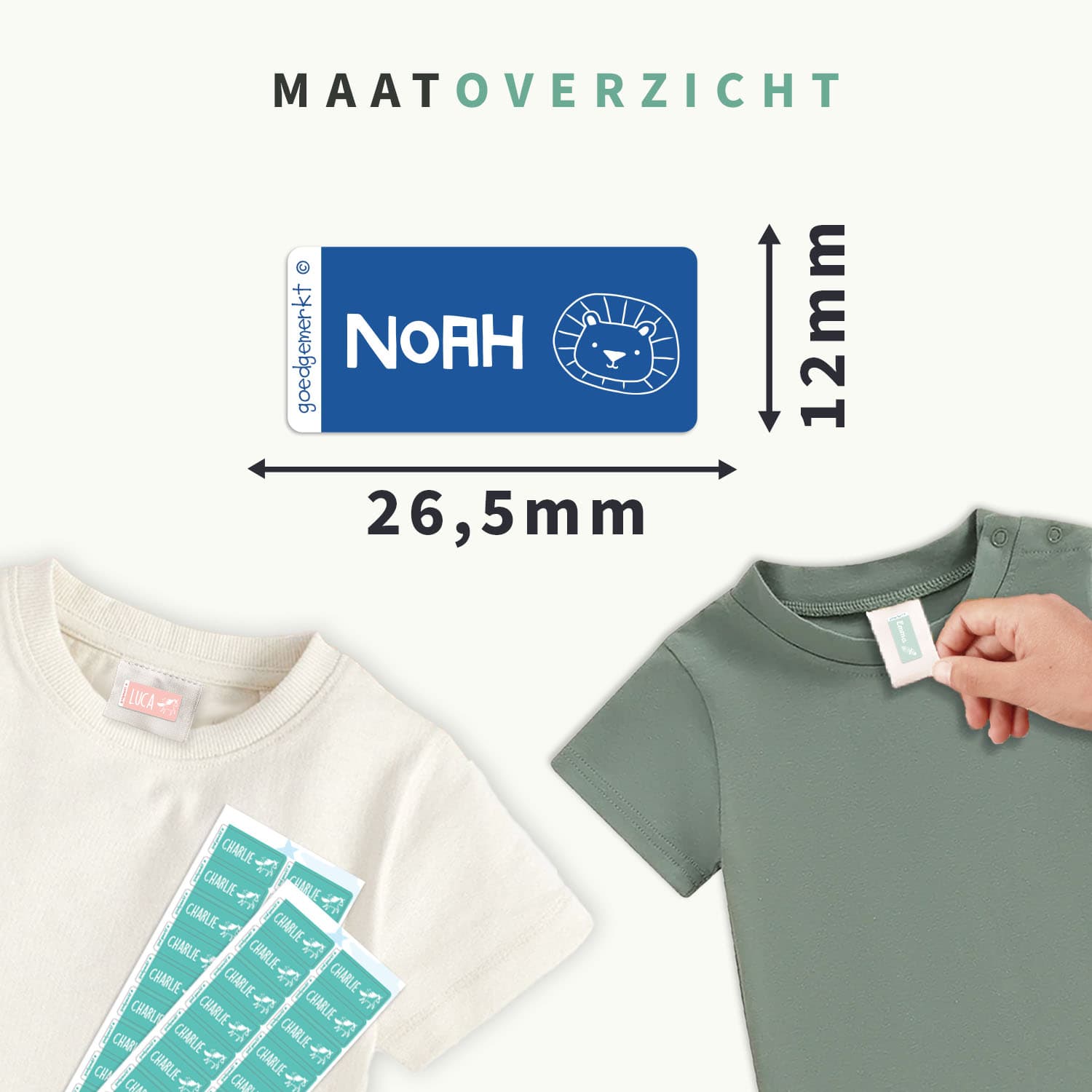 Kledingstickers - Eenkleurig