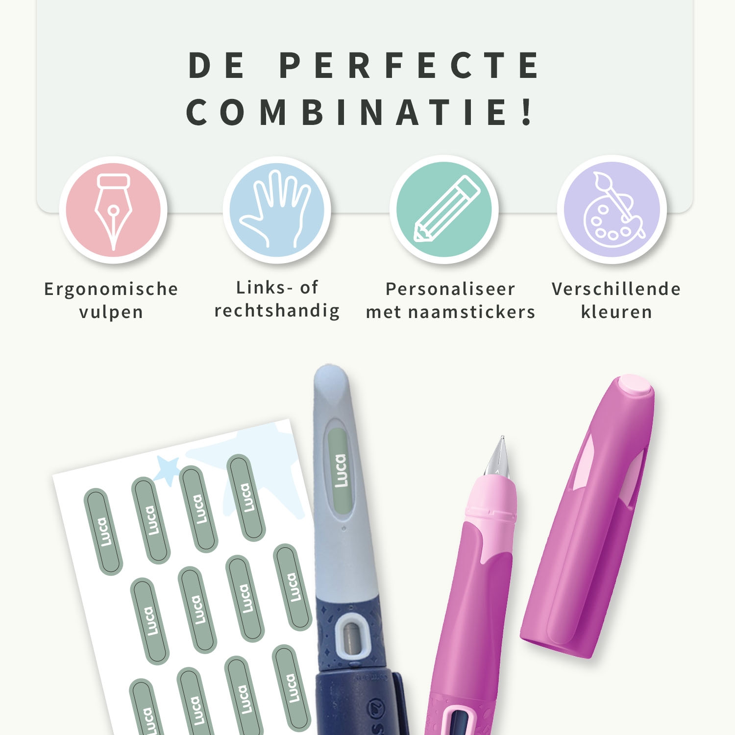 STABILO EASYbirdy-vulpen met Mini XS-labels – voor de klas