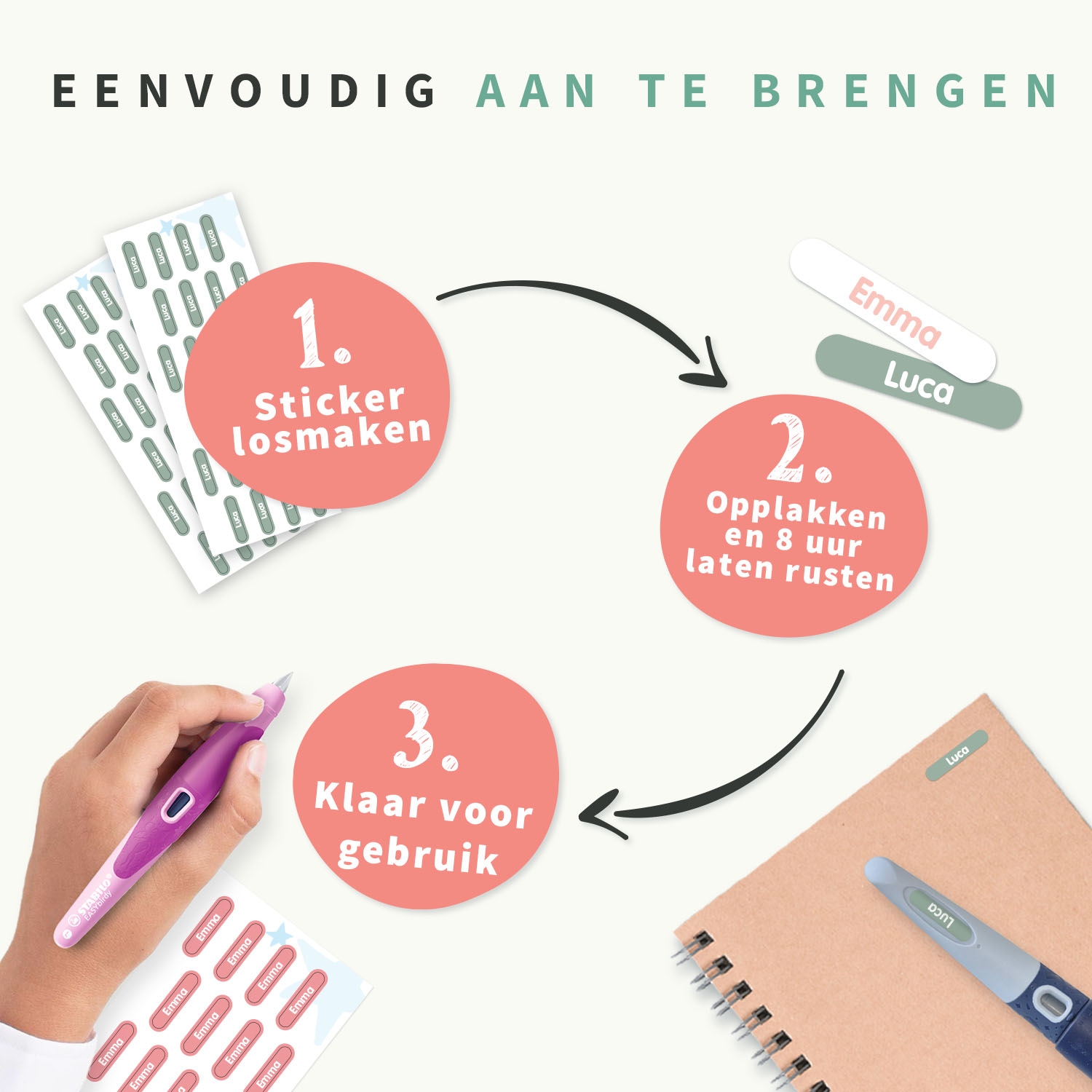 STABILO EASYbirdy-vulpen met Mini XS-labels – voor de klas