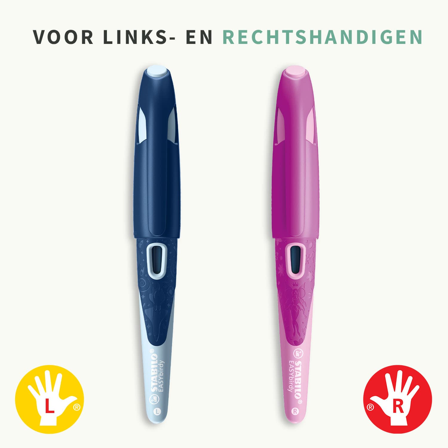 STABILO EASYbirdy-vulpen met Mini XS-labels – voor de klas