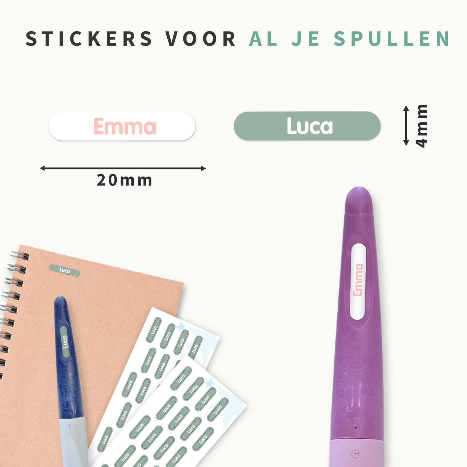 STABILO EASYoriginal-rollerball met Mini XS-labels – voor de klas